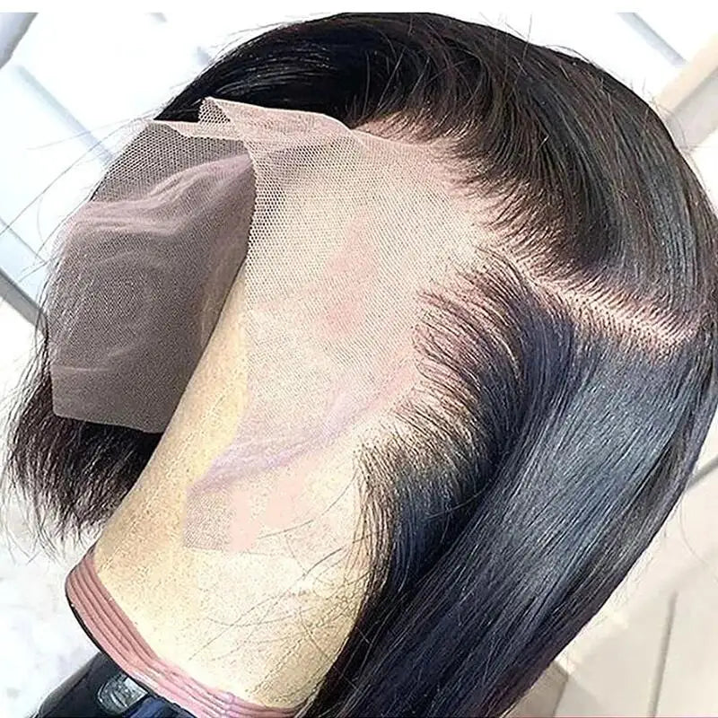Blonde Bob Wigs Straight Short Human Hair 613