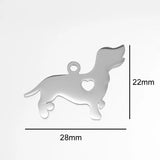 10pcs I Love My Cat Dog Animals Stainless