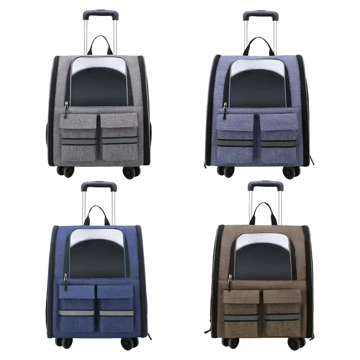 TransportCat Trolley Case Backpack Kennel Pet Carrier Rolling