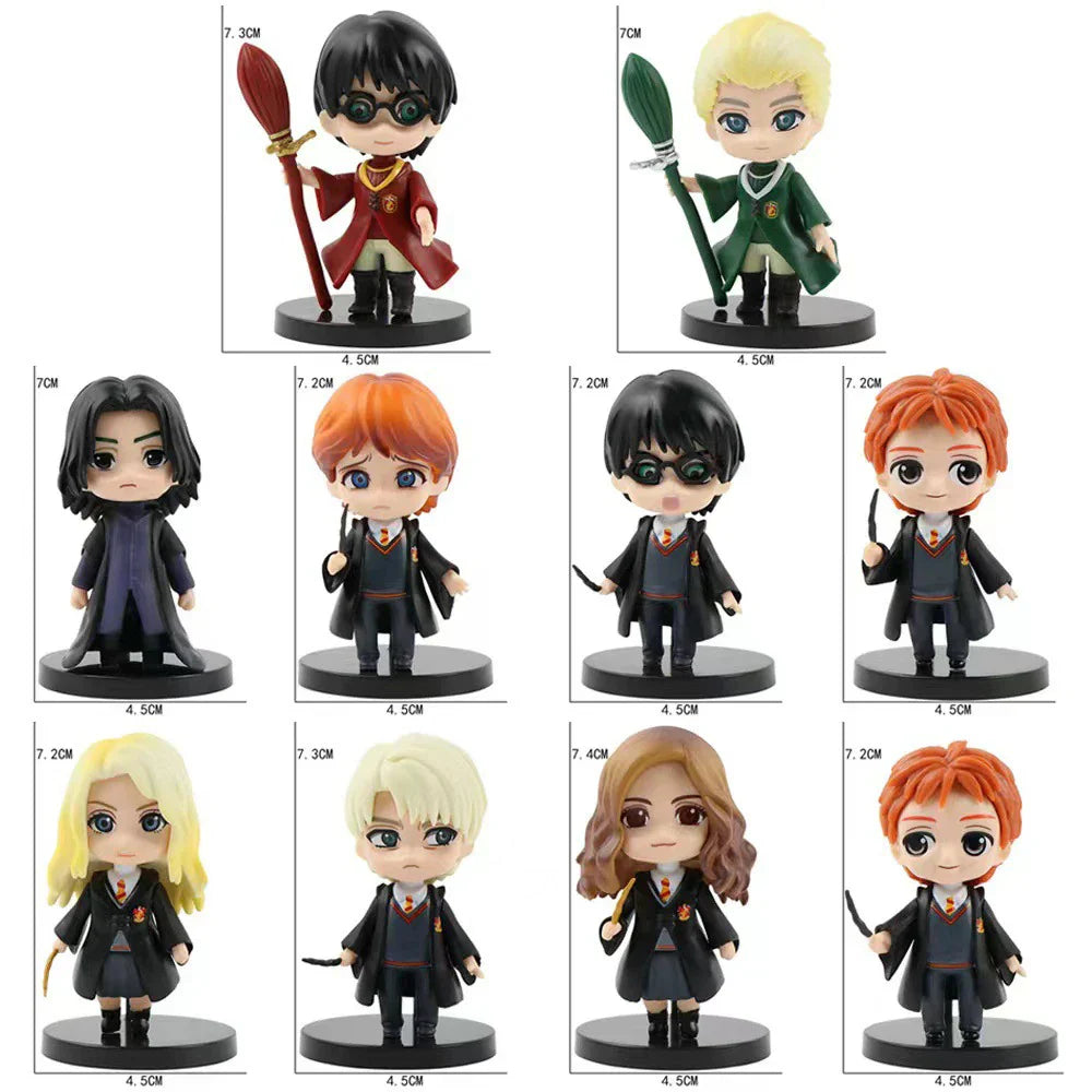 New 10Pcs/Set Harry Potters Figures Anime Q Version