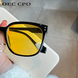 OEC CPO Square Goggles Sunglasses Women Fashion Oversized