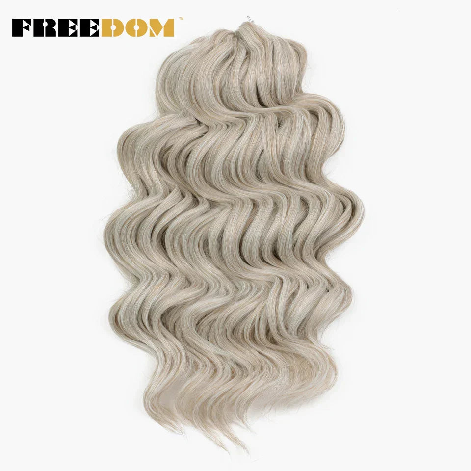FREEDOM Deep Wavy Twist Crochet Hair 16 Inch