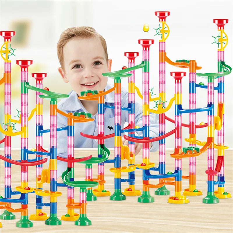Marble Run Building Block Marbles Slide Toys Children