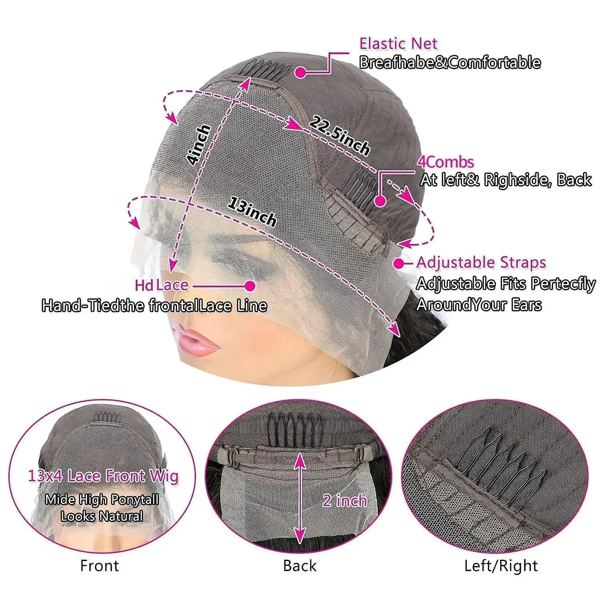 QT Afro Kinky Curly Lace Front Wigs 13x4
