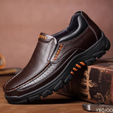 Genuine Leather Shoes Men Loafers Soft Cow Leather