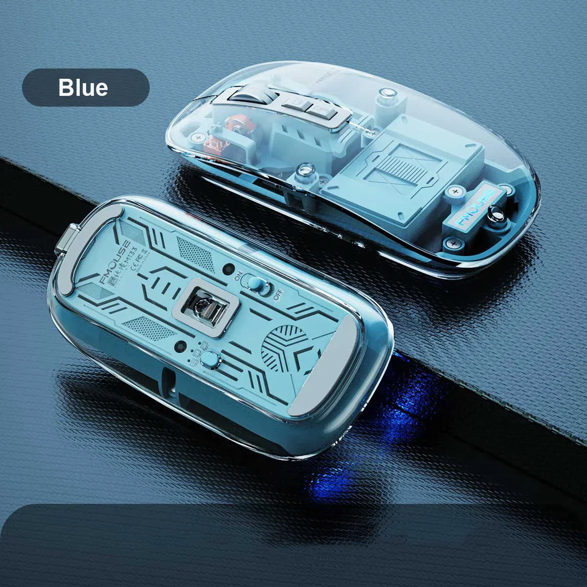 Transparent Magnetic Triple Mode Bluetooth compatible 2.4G Wireless