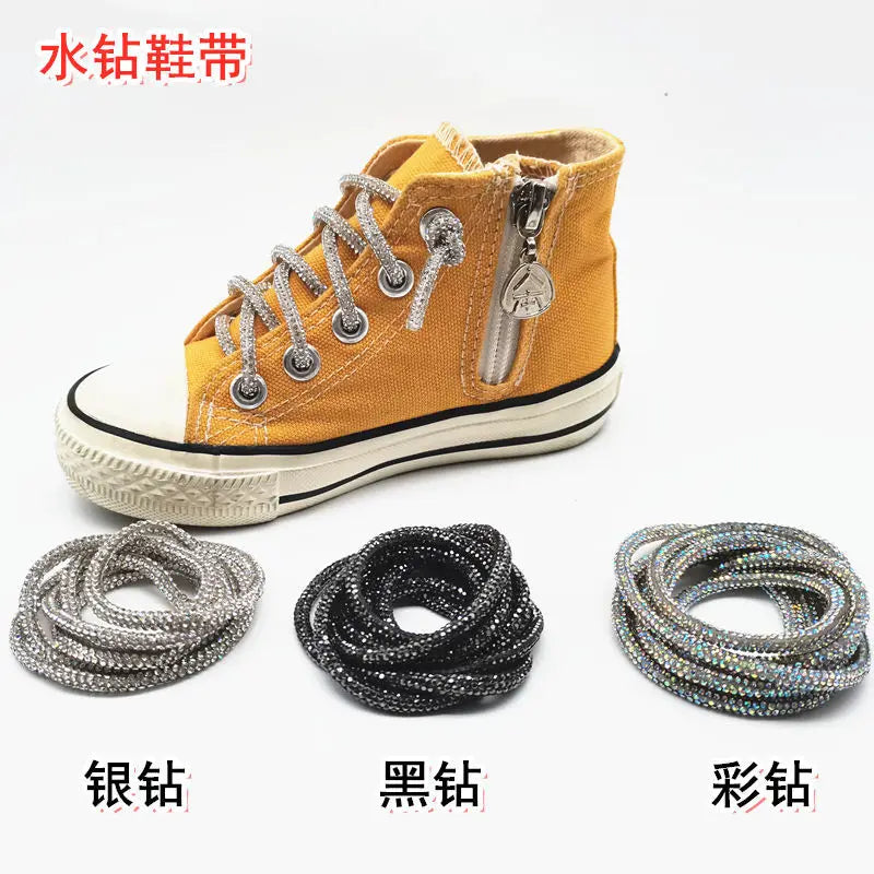 Shiny Rhinestone Shoelaces for Converse Ins Hot Sell