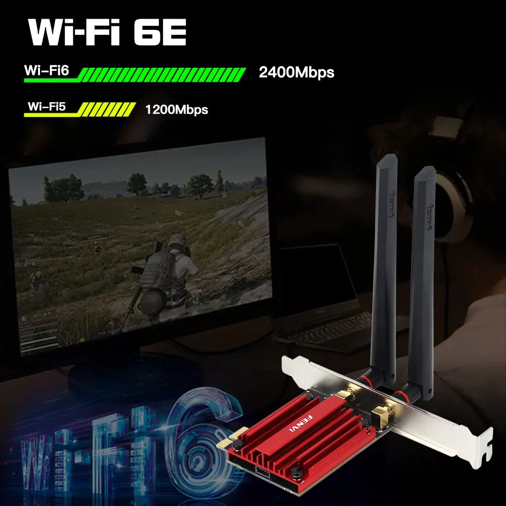 FENVI WiFi 6E AX210 5374Mbps Wireless PCIE Adapter