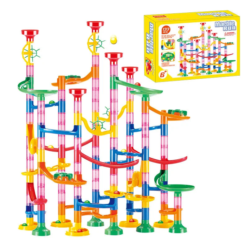 Marble Run Building Block Marbles Slide Toys Children
