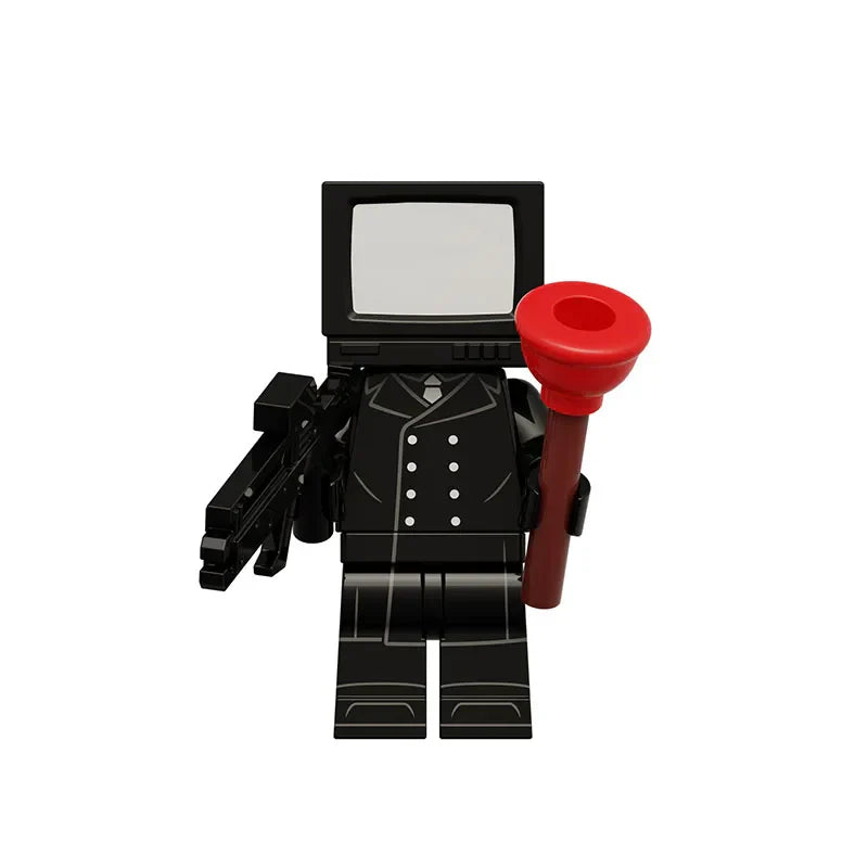 Skibidi Toilet Mini Building Block Anime Action Figure