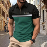 Spring Summer Autumn New Men's Short-sleeved Polo Shirt