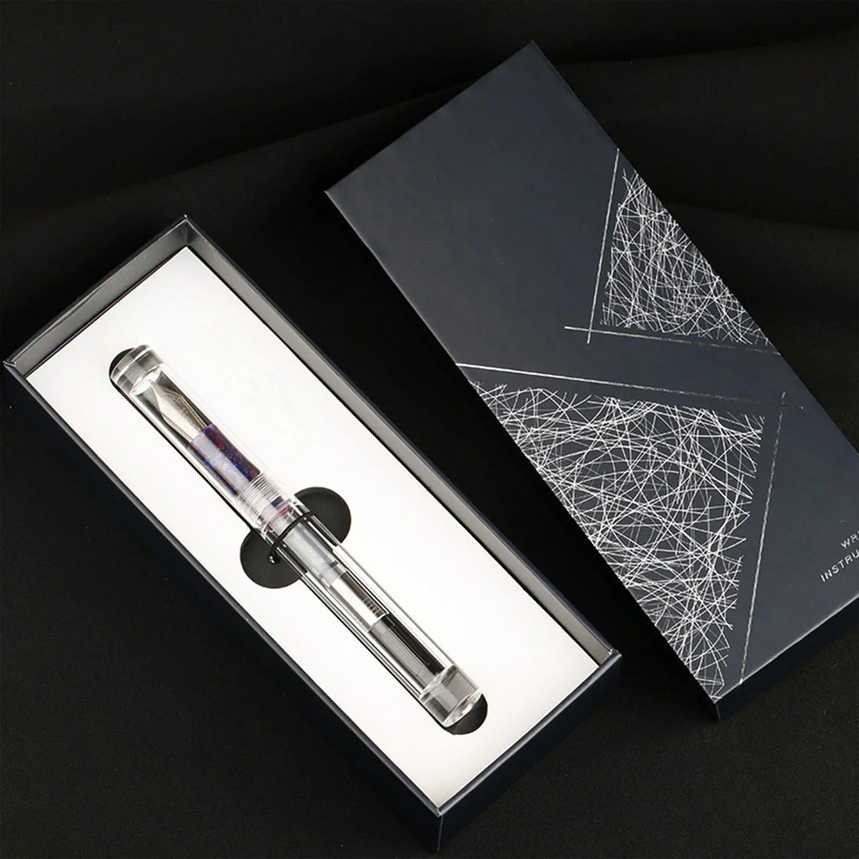 MAJOHN C1 Fountain Pen Transparent Eyedropper EF F