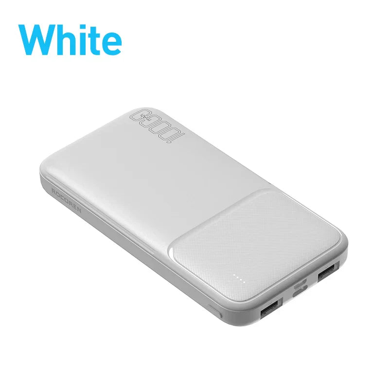 Rocoren Power Bank 10000mAh Portable Charger External Battery