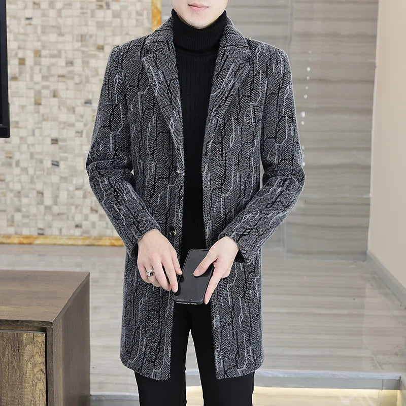 2023 High-end Feel Men Fashion Handsome All Woolen