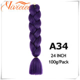 6 Pcs 24" Jumbo Synthetic Braids Hair Extensions