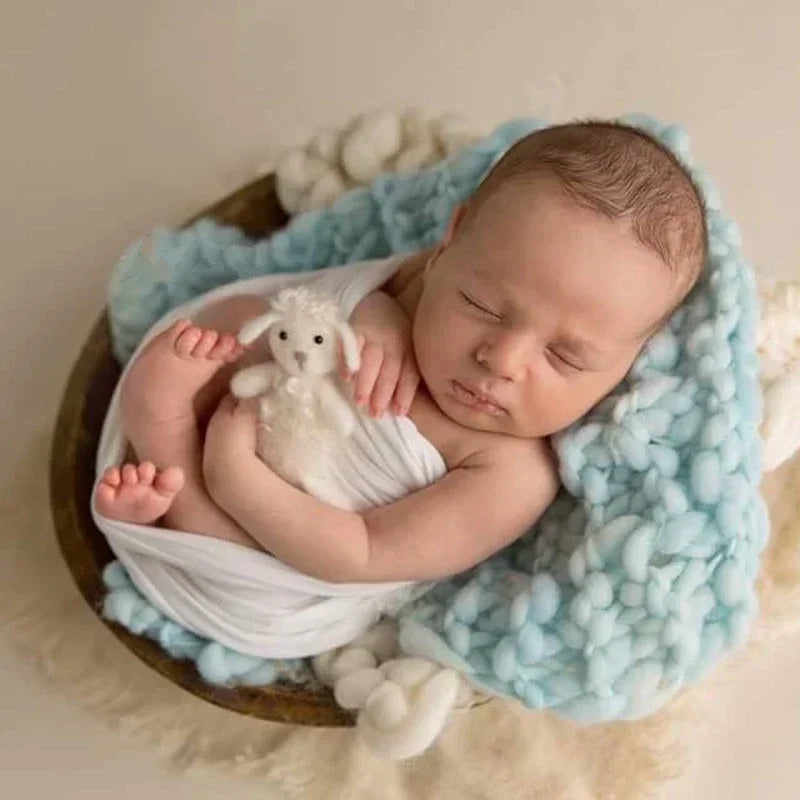 Newborn Photography Props Article Wool Blanket Baby Accessories