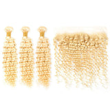 Elfriede #613 Blonde Deep Wave Bundles with Frontal