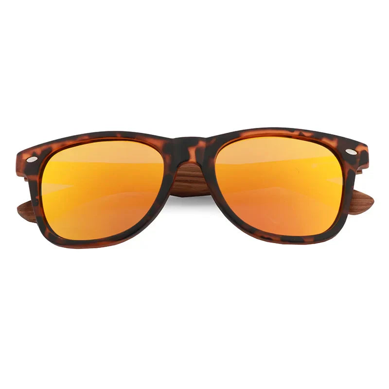 PC Feame Zebra Wood Legs Children Sunglasses Polarized
