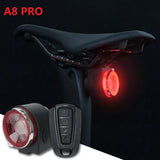 Bicycle Rear Lamp Braking Light Burglary Alarm Remote