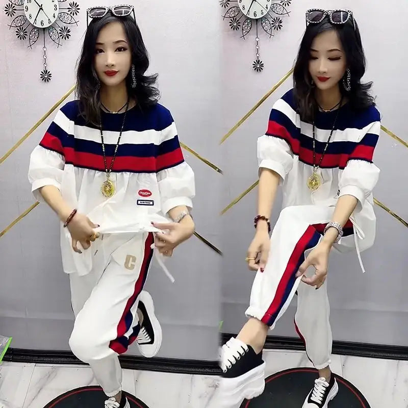 2023 New Fashion Set Women's Slim Loose Fit