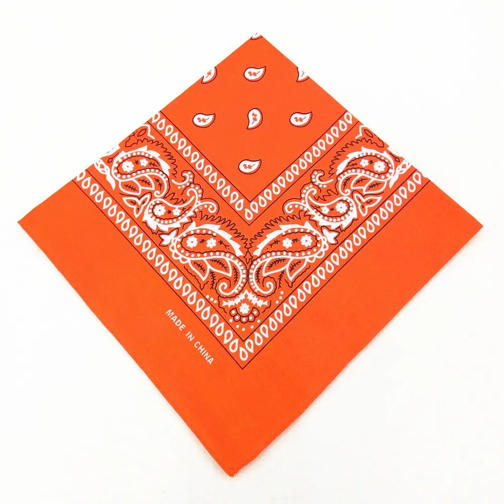 Fashion Bandana Kerchief Head Square Scarves Print Handkerchief