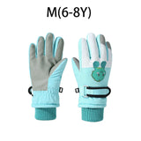 Winter Kids Gloves Thickened Warm Ski FiveFinger Gloves