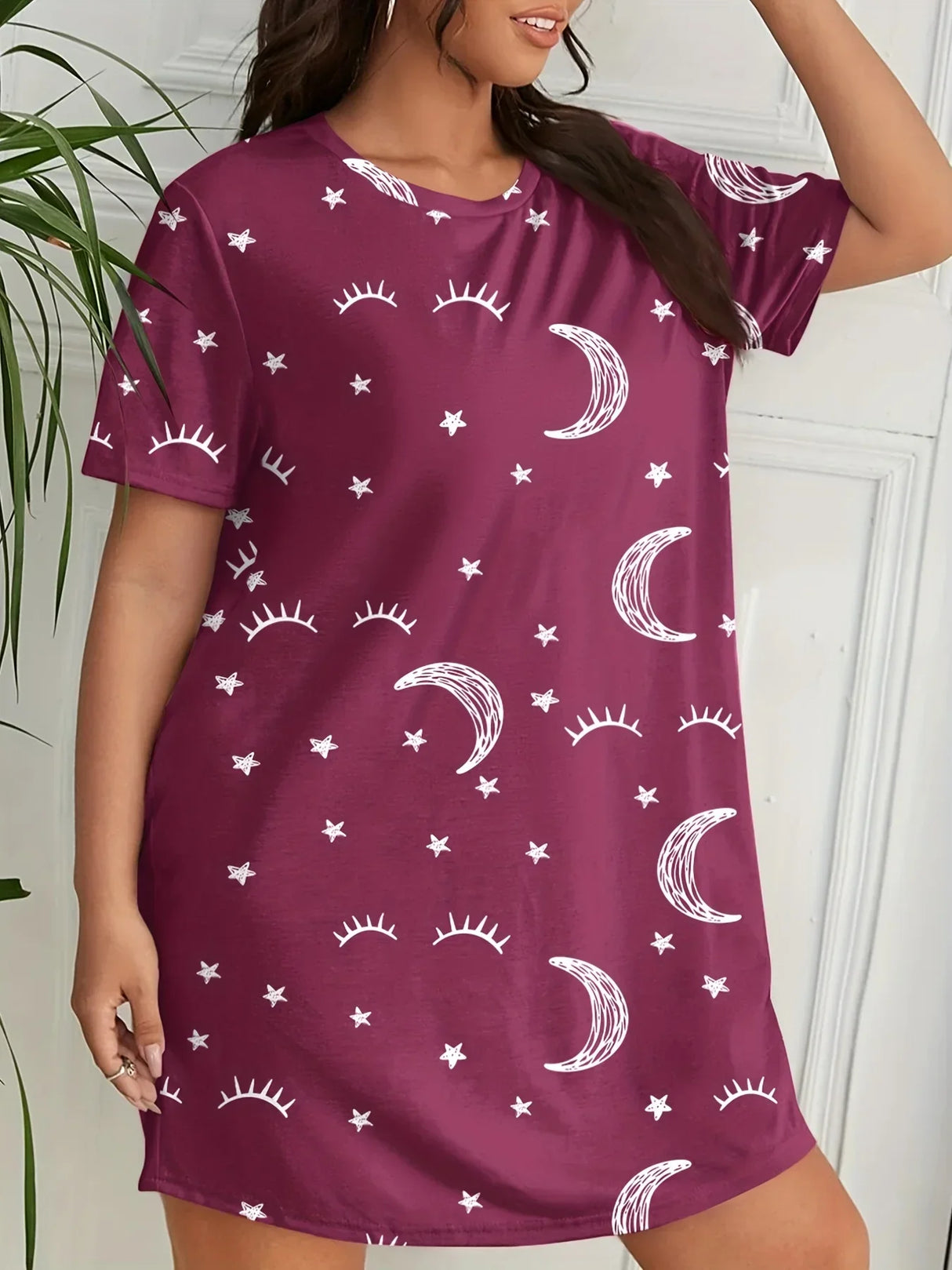 Plus Size Women's Home Sleeping Dresses Oversized Size