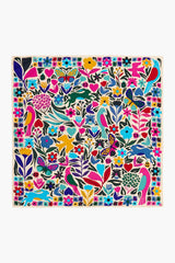 Spanish style printed large square scarf 100cm*100cm