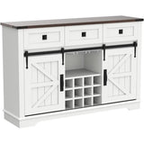 OKD Farmhouse Buffet Cabinet, 54" Coffee Wine Bar