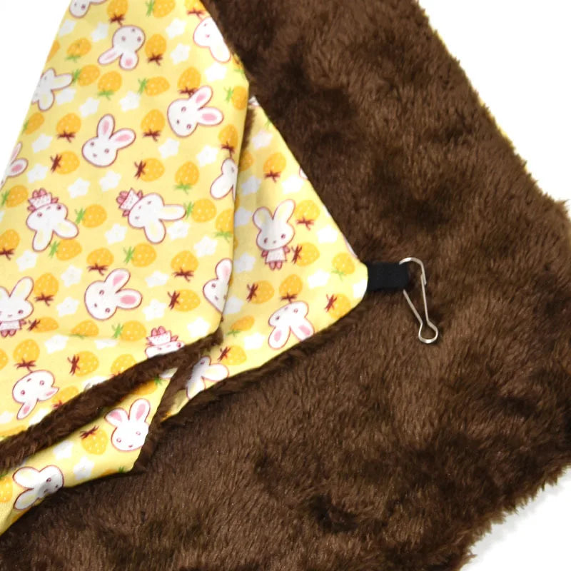 Winter Hammock Three-layer thickened plush warm small pet