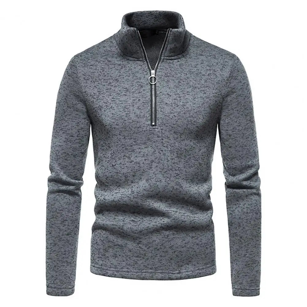 Warm Zipper Sweater Winter Jacket Solid Color High