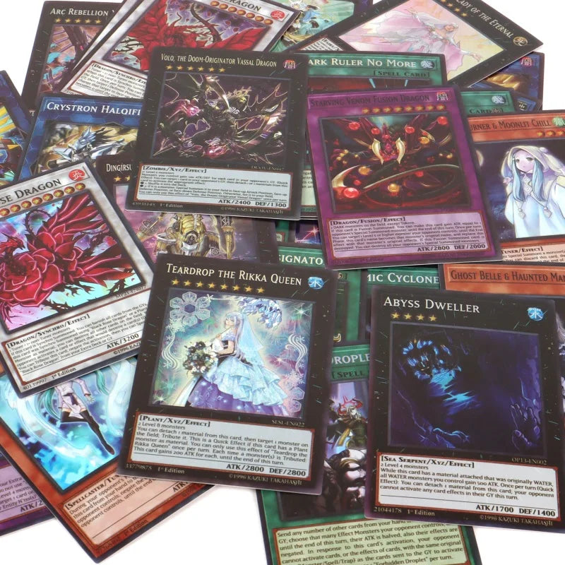 100Pcs No Repeat Holographic Yugioh Card in English