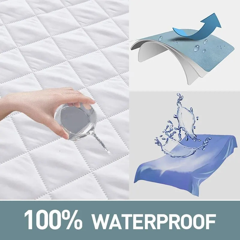 Waterproof Mattress Protector, Fitted Sheet Waterproof Mattress Cover,