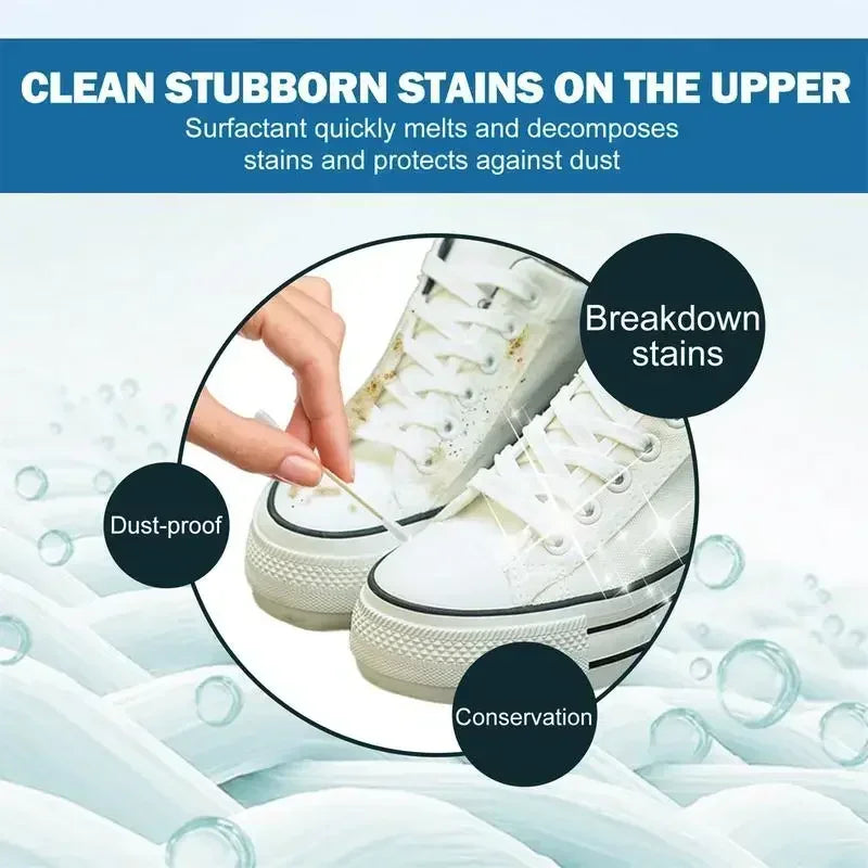 Fast White Shoes Stain Polish Cleaner Gel Sneaker