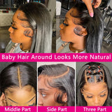 13x6 Straight Lace Front Wigs 32 Inches HD