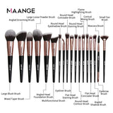 MAANGE Makeup Brush Set 18pcs Foundation Powder Concealers