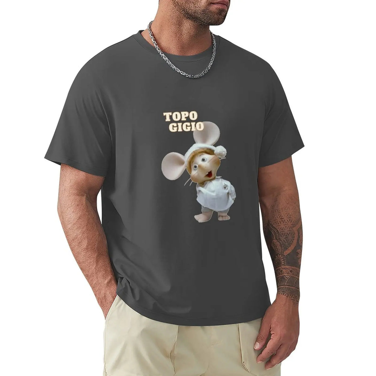 fashion mens t-shirt Topo Gigio T-Shirt boys animal