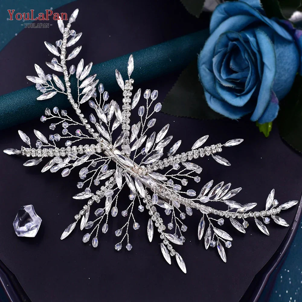 YouLaPan Bridal Hair Clip Wedding Headwear Women Clip