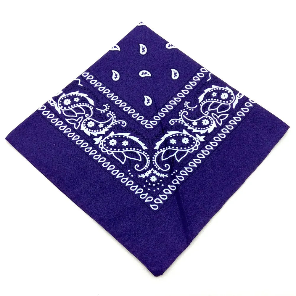 Fashion Bandana Kerchief Head Square Scarves Print Handkerchief
