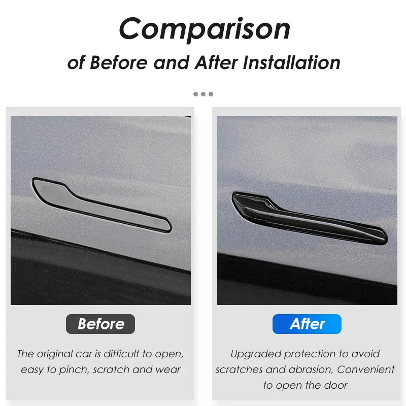 Futhope 4pcs Bonding Door Handle Protection Cover For