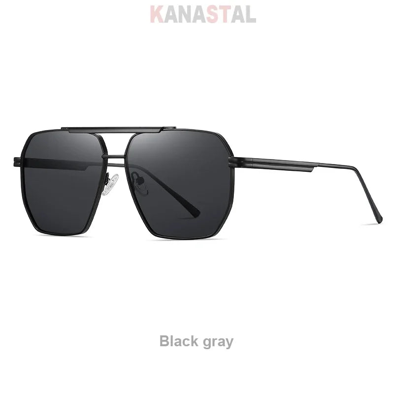 Men's Polarized Sunglasses UV400 TR Metal Colorful Square