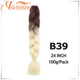 6 Pcs 24" Jumbo Synthetic Braids Hair Extensions