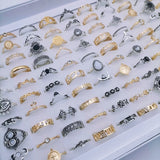 30PcsLot Vintage Rings for Women Gem Snake Spider