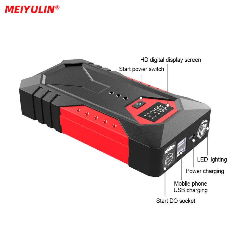 Car Jump Starter 12000mAh Battery Charger 600A Emergency