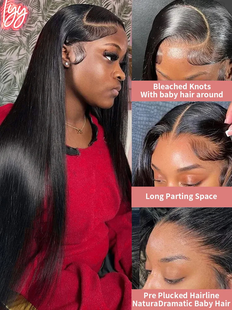 Meodi Hair Bone Straight 13x6 Hd Transparent Human