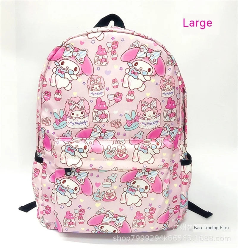 Sanrio Anime My Melody Kuromi Cinnamoroll Student Bag