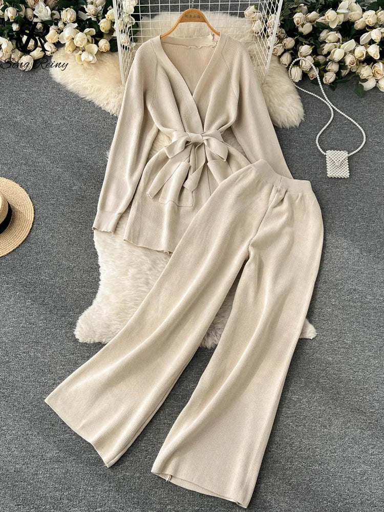 SINGREINY Winter Casual Two Pieces Suits Long Sleeve