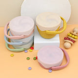 12 Color Baby Kids Silicone Snack Cup Food