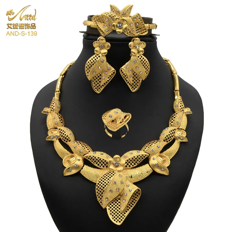 ANIID Nigerian Jewelery Set Wedding Jewelry For Women