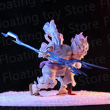 19cm One Piece Anime Figurine Lightning Luffy Gear